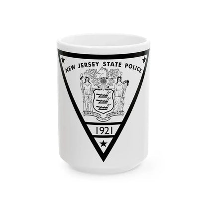 New Jersey State Police - White Coffee Mug 15oz - Go Mug Yourself