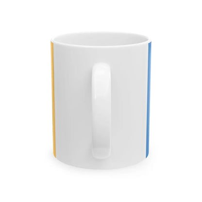 New Jersey Tricentennial Flag (United States) White Coffee Mug - Go Mug Yourself
