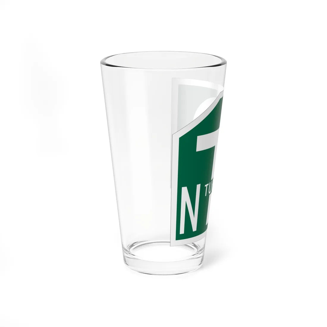 New Jersey Turnpike Shield (New Jersey) (Road Sign) Pint Glass 16oz - Go Mug Yourself