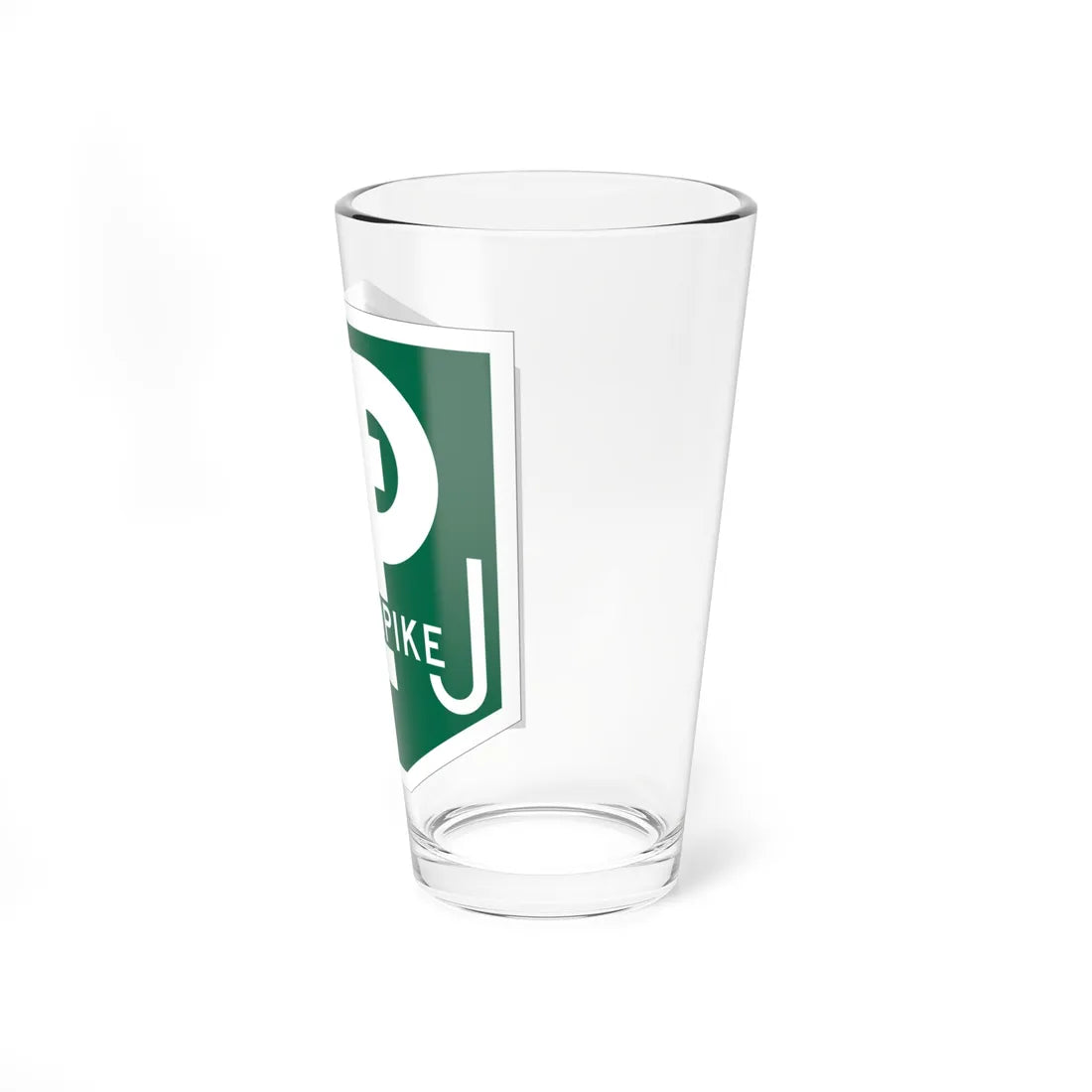 New Jersey Turnpike Shield (New Jersey) (Road Sign) Pint Glass 16oz - Go Mug Yourself