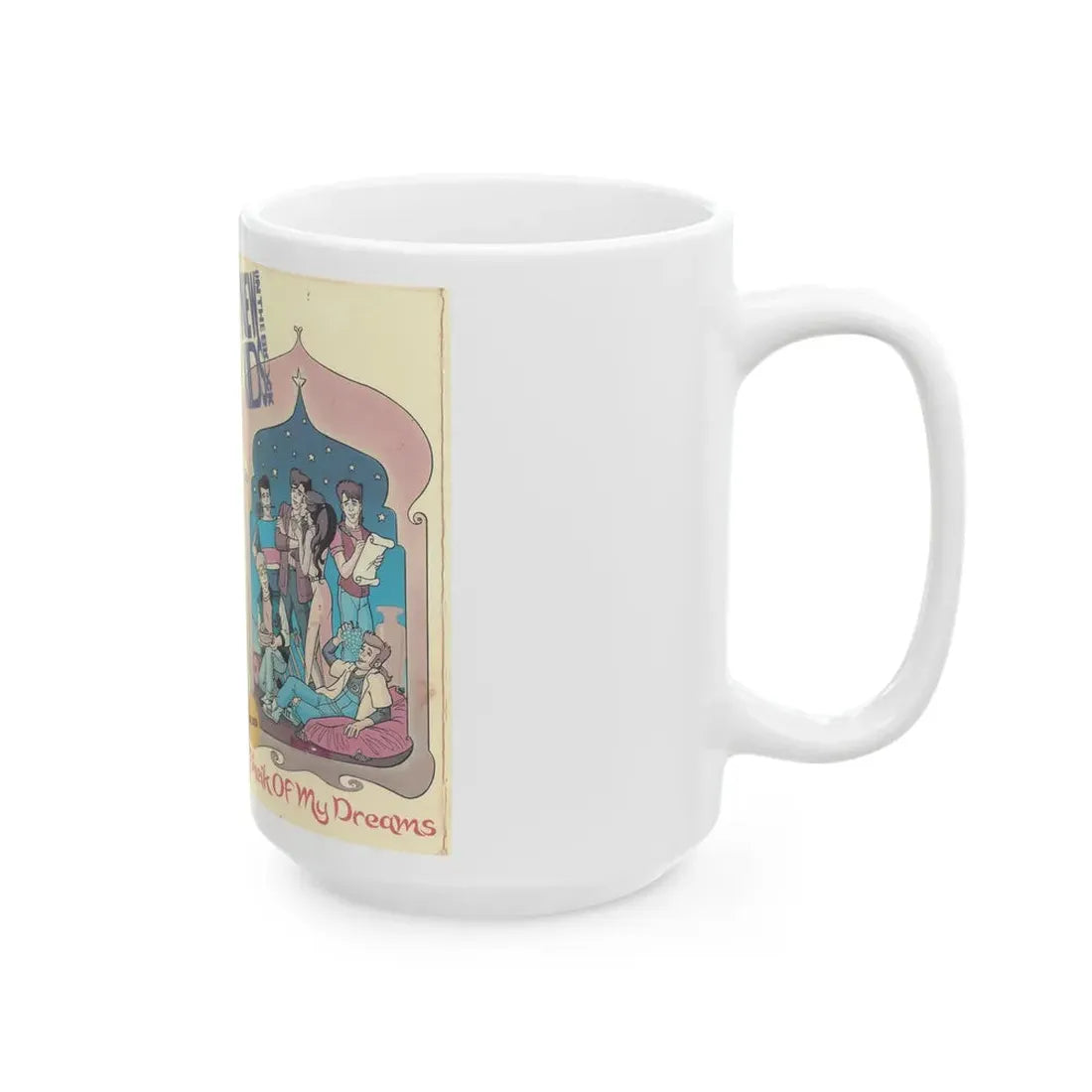 NEW KIDS ON THE BLOCK CARTOON SHEIK OF MY DREAMS (VHS COVER) - White Coffee Mug - Go Mug Yourself