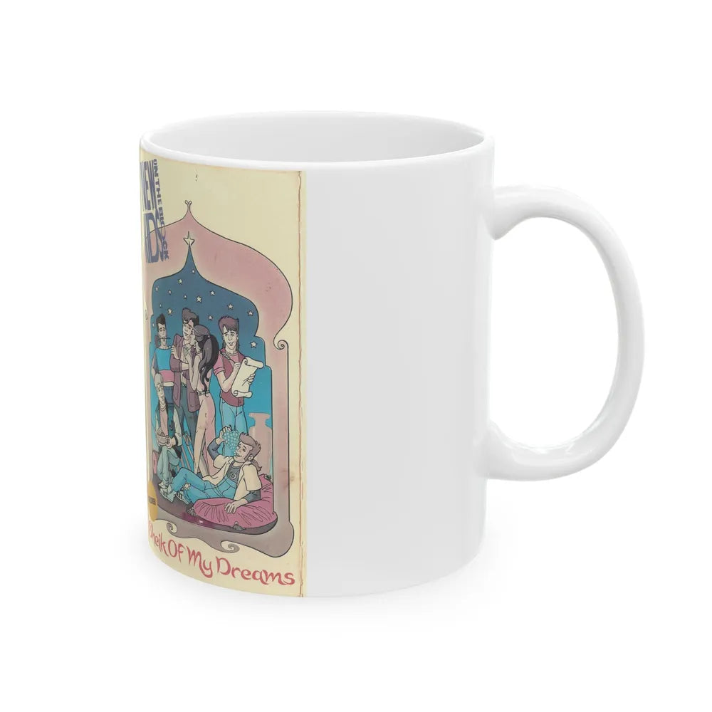 NEW KIDS ON THE BLOCK CARTOON SHEIK OF MY DREAMS (VHS COVER) - White Coffee Mug-Go Mug Yourself