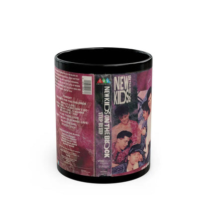 New Kids on The Block Step By Step (VHS COVER) - Black Coffee Mug-11oz-Go Mug Yourself