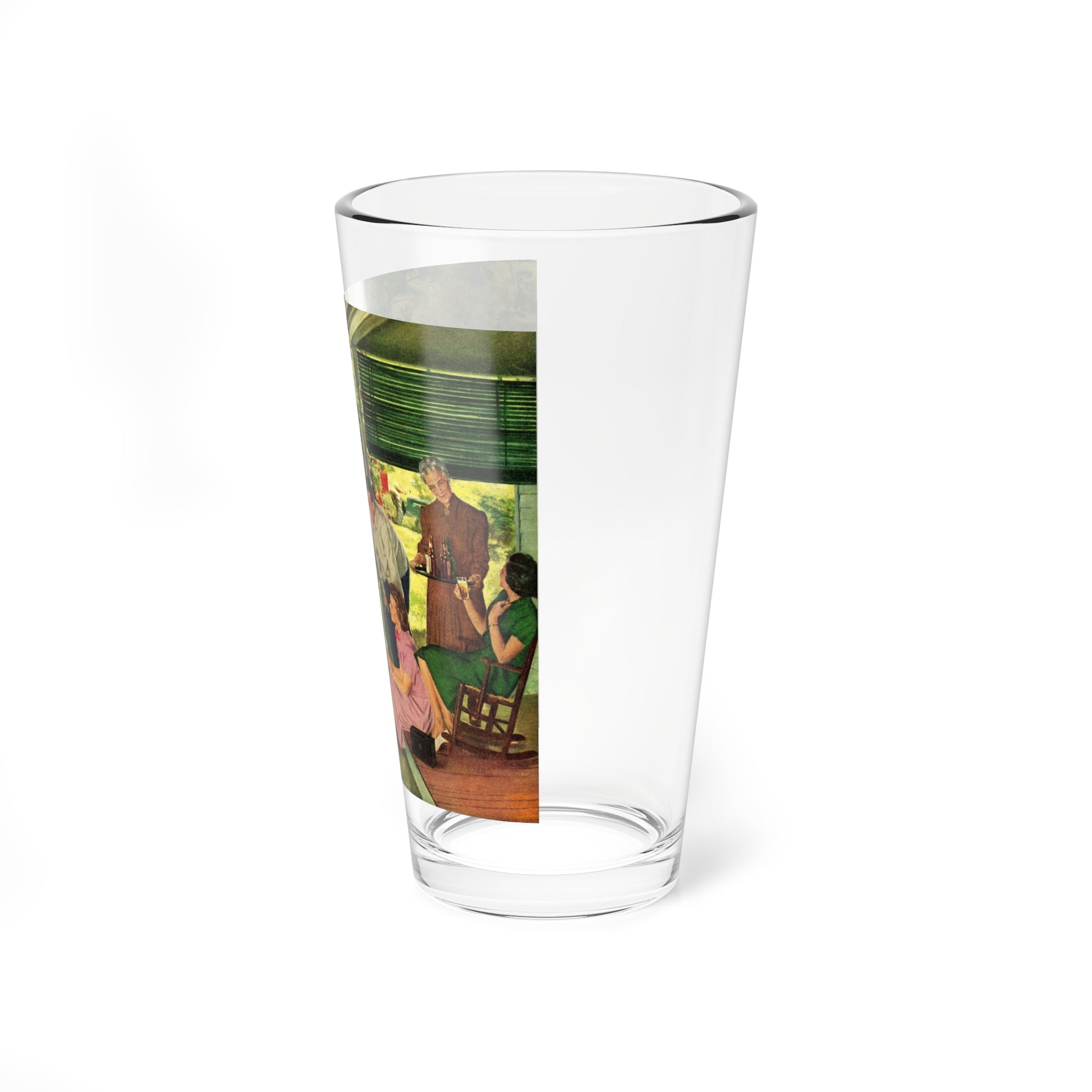 New Member of the Family, 1950 (Magazine Illustration) Pint Glass 16oz-Go Mug Yourself