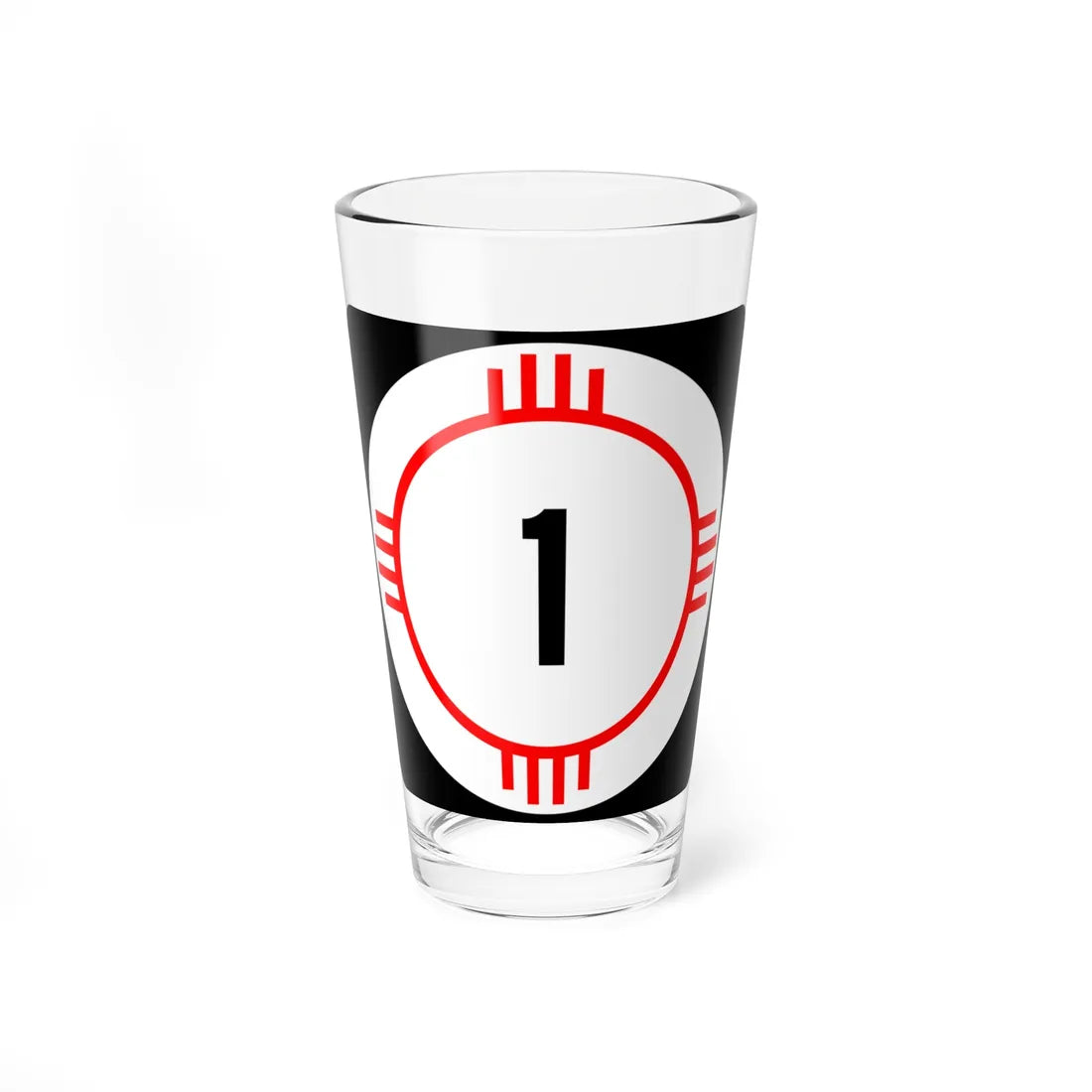 New Mexico 1 (New Mexico) (Road Sign) Pint Glass 16oz 16oz - Go Mug Yourself