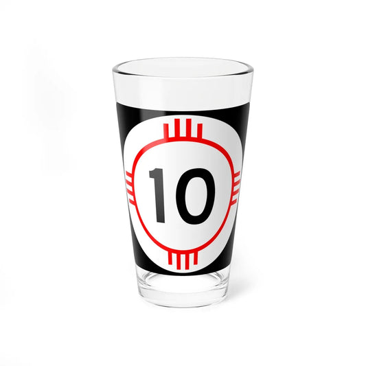 New Mexico 10 (New Mexico) (Road Sign) Pint Glass 16oz 16oz - Go Mug Yourself