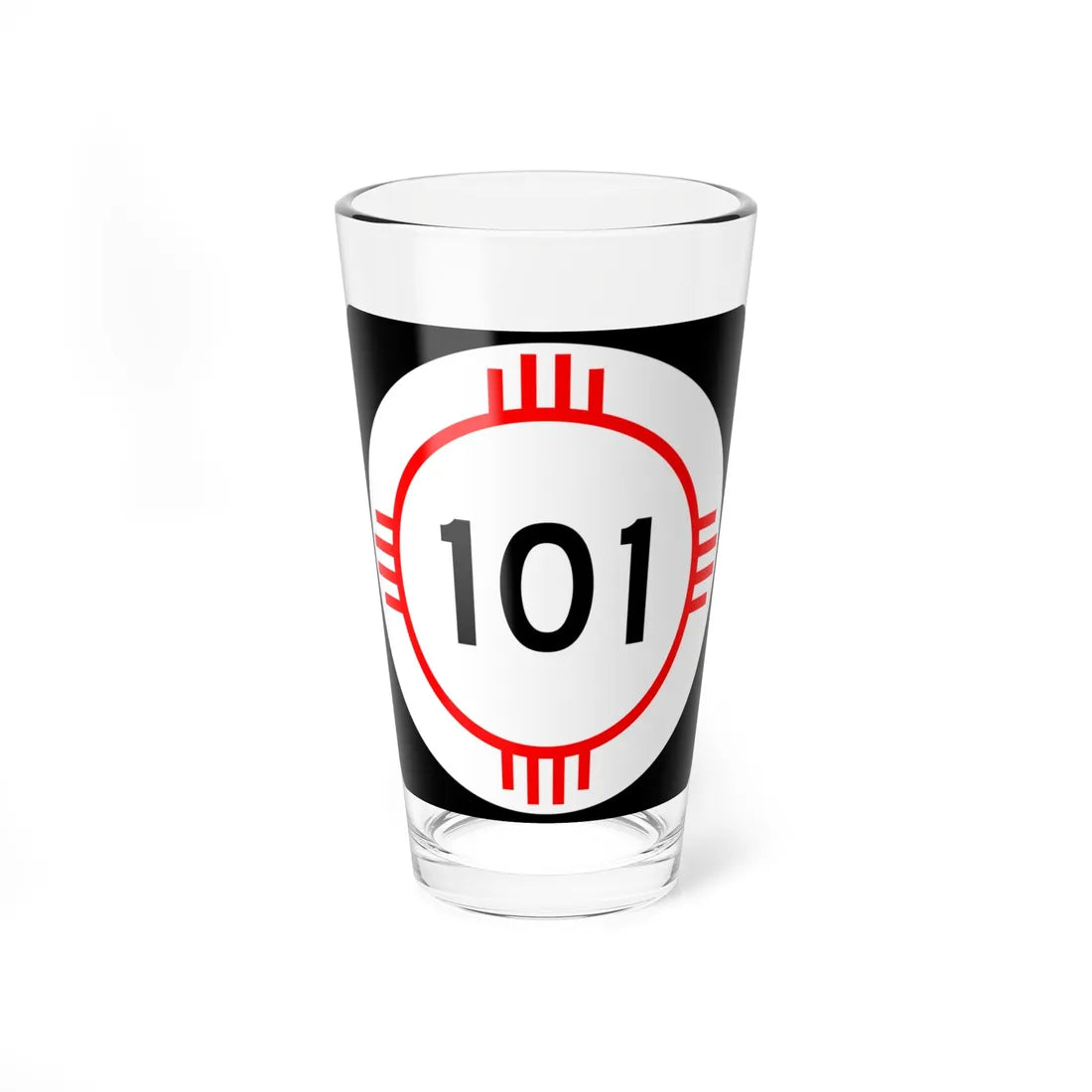 New Mexico 101 (New Mexico) (Road Sign) Pint Glass 16oz 16oz - Go Mug Yourself