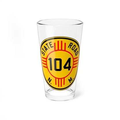 New Mexico 104 1932 (New Mexico) (Road Sign) Pint Glass 16oz 16oz - Go Mug Yourself