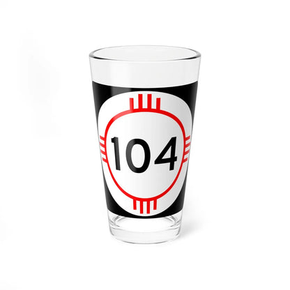 New Mexico 104 (New Mexico) (Road Sign) Pint Glass 16oz 16oz - Go Mug Yourself