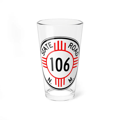 New Mexico 106 1952 (New Mexico) (Road Sign) Pint Glass 16oz 16oz - Go Mug Yourself