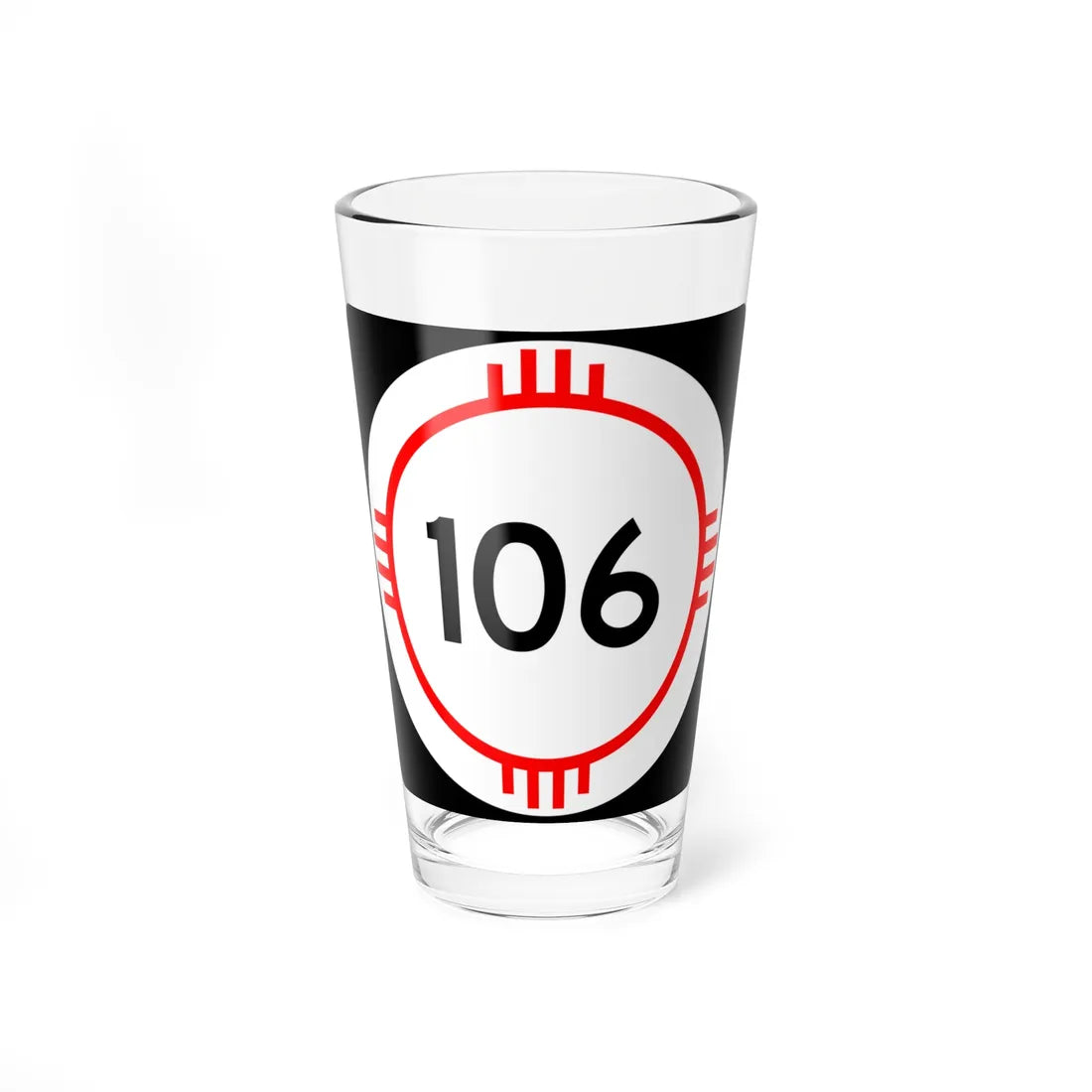 New Mexico 106 (New Mexico) (Road Sign) Pint Glass 16oz 16oz - Go Mug Yourself