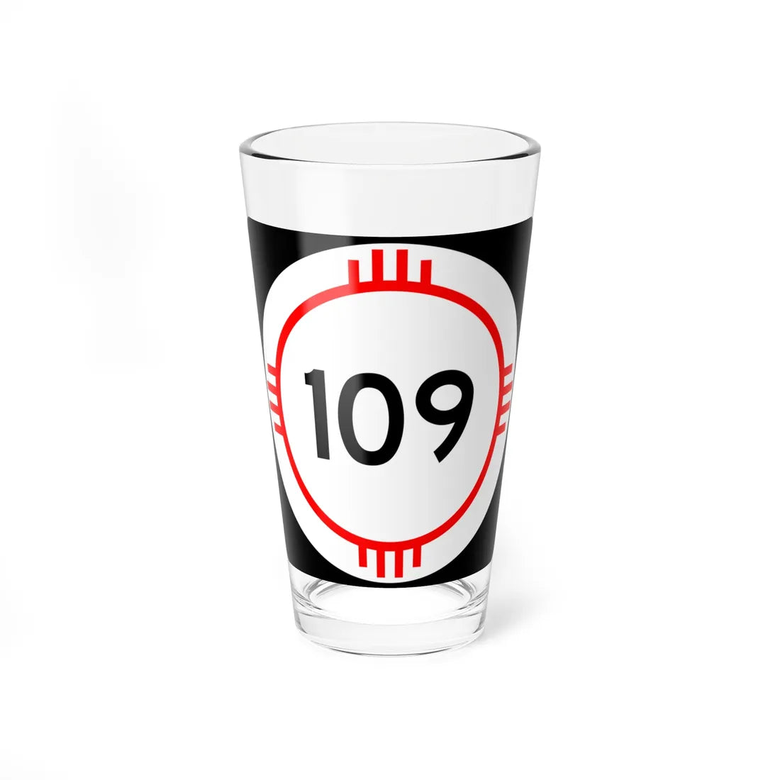 New Mexico 109 (New Mexico) (Road Sign) Pint Glass 16oz 16oz - Go Mug Yourself