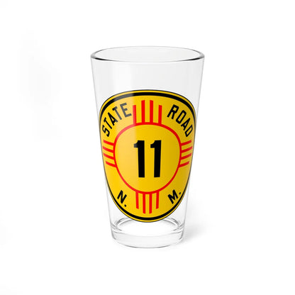 New Mexico 11 1932 (New Mexico) (Road Sign) Pint Glass 16oz 16oz - Go Mug Yourself