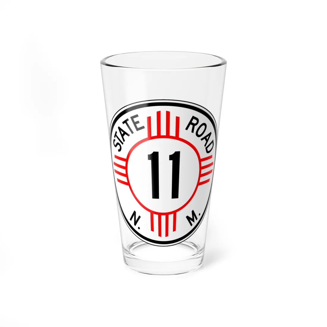 New Mexico 11 1952 (New Mexico) (Road Sign) Pint Glass 16oz - Go Mug Yourself