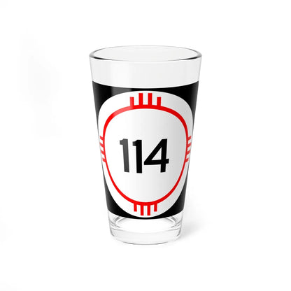 New Mexico 114 (New Mexico) (Road Sign) Pint Glass 16oz 16oz - Go Mug Yourself