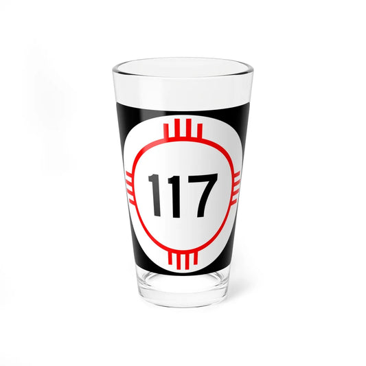 New Mexico 117 (New Mexico) (Road Sign) Pint Glass 16oz 16oz - Go Mug Yourself