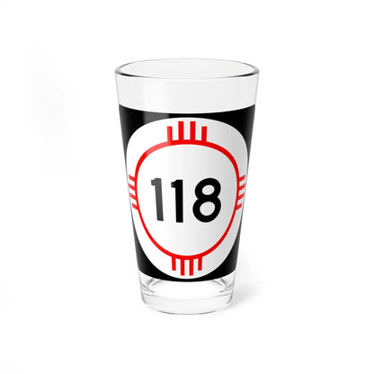 New Mexico 118 (New Mexico) (Road Sign) Pint Glass 16oz 16oz - Go Mug Yourself