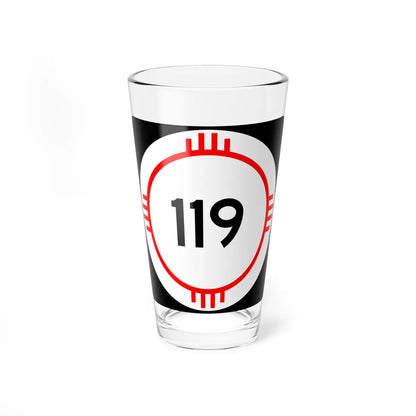 New Mexico 119 (New Mexico) (Road Sign) Pint Glass 16oz - Go Mug Yourself
