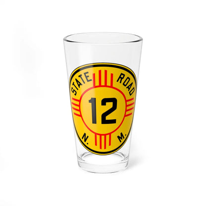 New Mexico 12 1932 (New Mexico) (Road Sign) Pint Glass 16oz 16oz - Go Mug Yourself