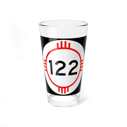 New Mexico 122 (New Mexico) (Road Sign) Pint Glass 16oz 16oz - Go Mug Yourself