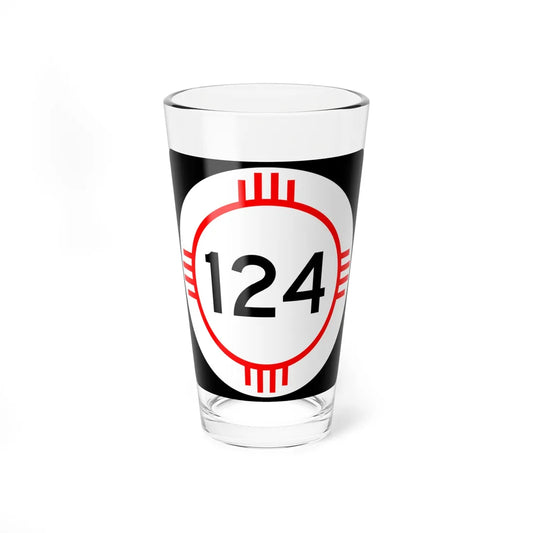 New Mexico 124 (New Mexico) (Road Sign) Pint Glass 16oz 16oz - Go Mug Yourself