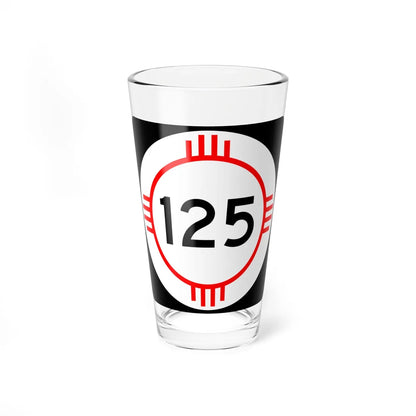 New Mexico 125 (New Mexico) (Road Sign) Pint Glass 16oz - Go Mug Yourself