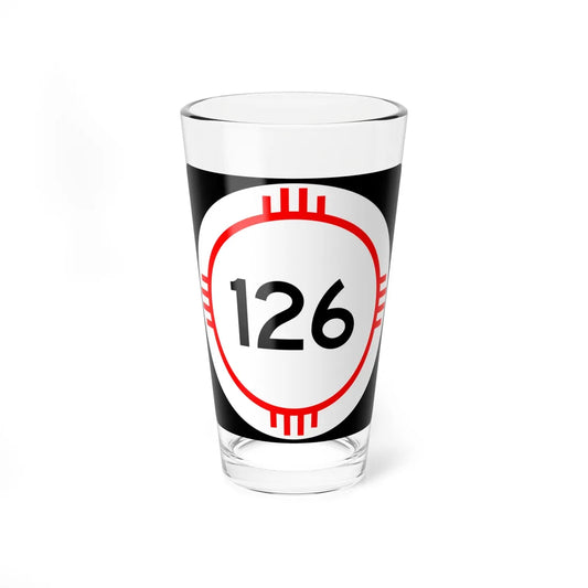 New Mexico 126 (New Mexico) (Road Sign) Pint Glass 16oz 16oz - Go Mug Yourself