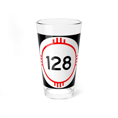 New Mexico 128 (New Mexico) (Road Sign) Pint Glass 16oz 16oz - Go Mug Yourself