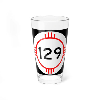 New Mexico 129 (New Mexico) (Road Sign) Pint Glass 16oz 16oz - Go Mug Yourself