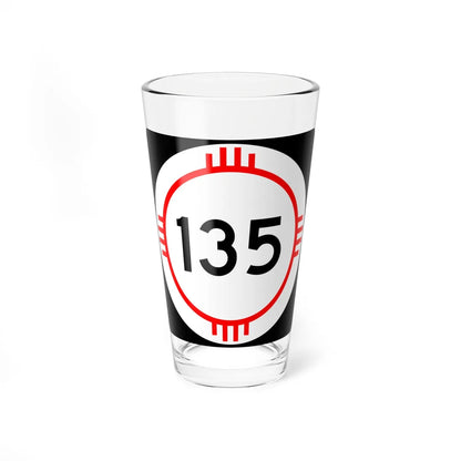 New Mexico 135 (New Mexico) (Road Sign) Pint Glass 16oz - Go Mug Yourself