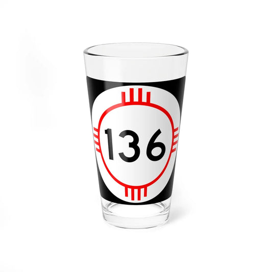 New Mexico 136 (New Mexico) (Road Sign) Pint Glass 16oz 16oz - Go Mug Yourself