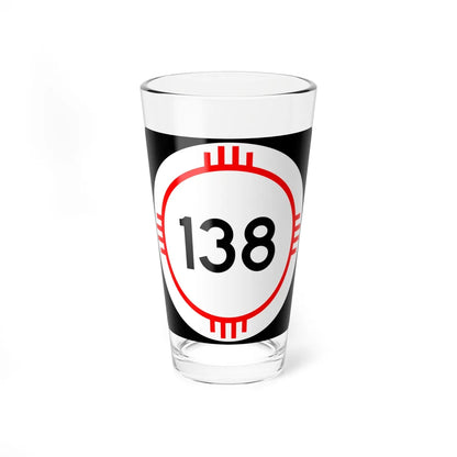 New Mexico 138 (New Mexico) (Road Sign) Pint Glass 16oz 16oz - Go Mug Yourself