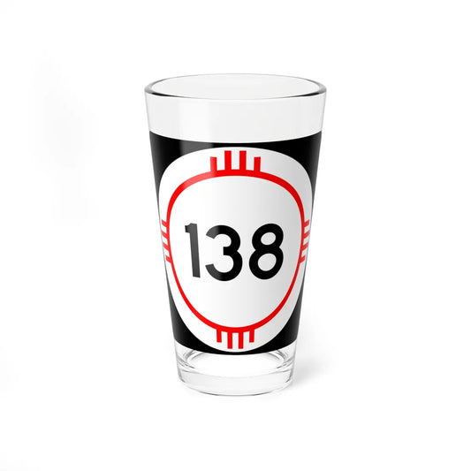 New Mexico 138 (New Mexico) (Road Sign) Pint Glass 16oz 16oz - Go Mug Yourself