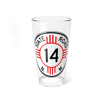 New Mexico 14 1952 (New Mexico) (Road Sign) Pint Glass 16oz 16oz - Go Mug Yourself