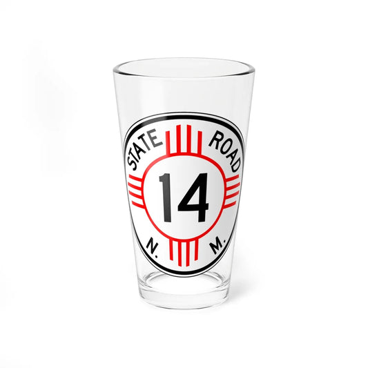New Mexico 14 1952 (New Mexico) (Road Sign) Pint Glass 16oz 16oz - Go Mug Yourself