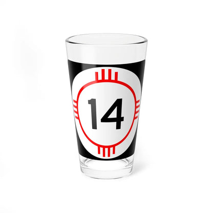 New Mexico 14 (New Mexico) (Road Sign) Pint Glass 16oz 16oz - Go Mug Yourself
