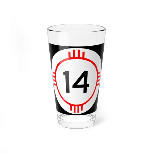 New Mexico 14 (New Mexico) (Road Sign) Pint Glass 16oz 16oz - Go Mug Yourself