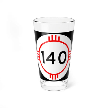 New Mexico 140 (New Mexico) (Road Sign) Pint Glass 16oz 16oz - Go Mug Yourself