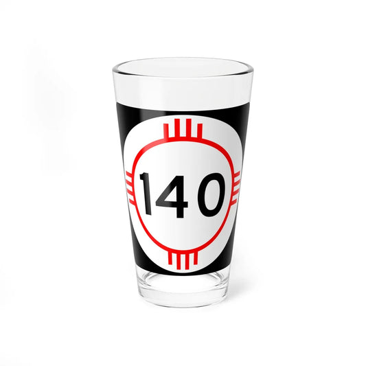 New Mexico 140 (New Mexico) (Road Sign) Pint Glass 16oz 16oz - Go Mug Yourself