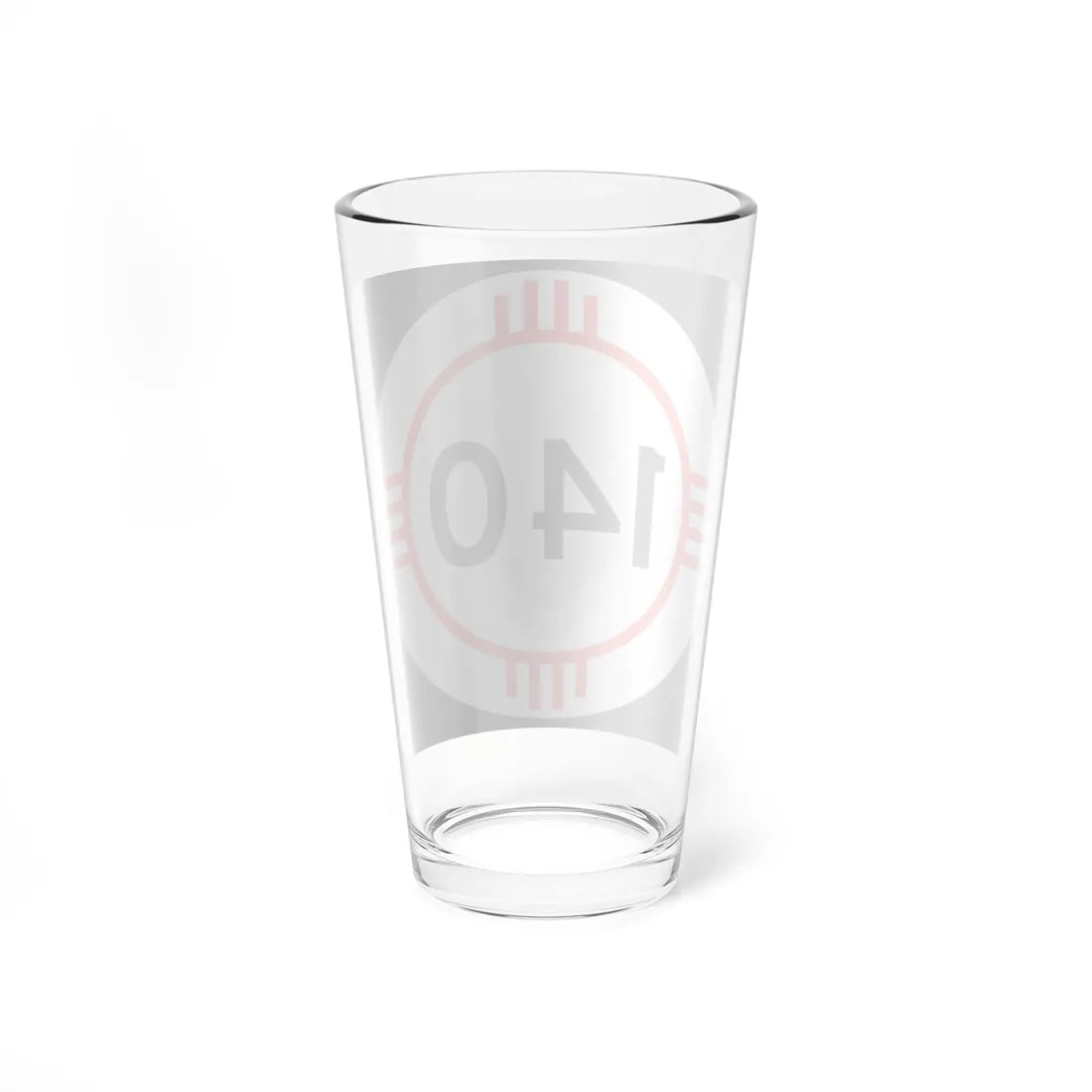 New Mexico 140 (New Mexico) (Road Sign) Pint Glass 16oz - Go Mug Yourself