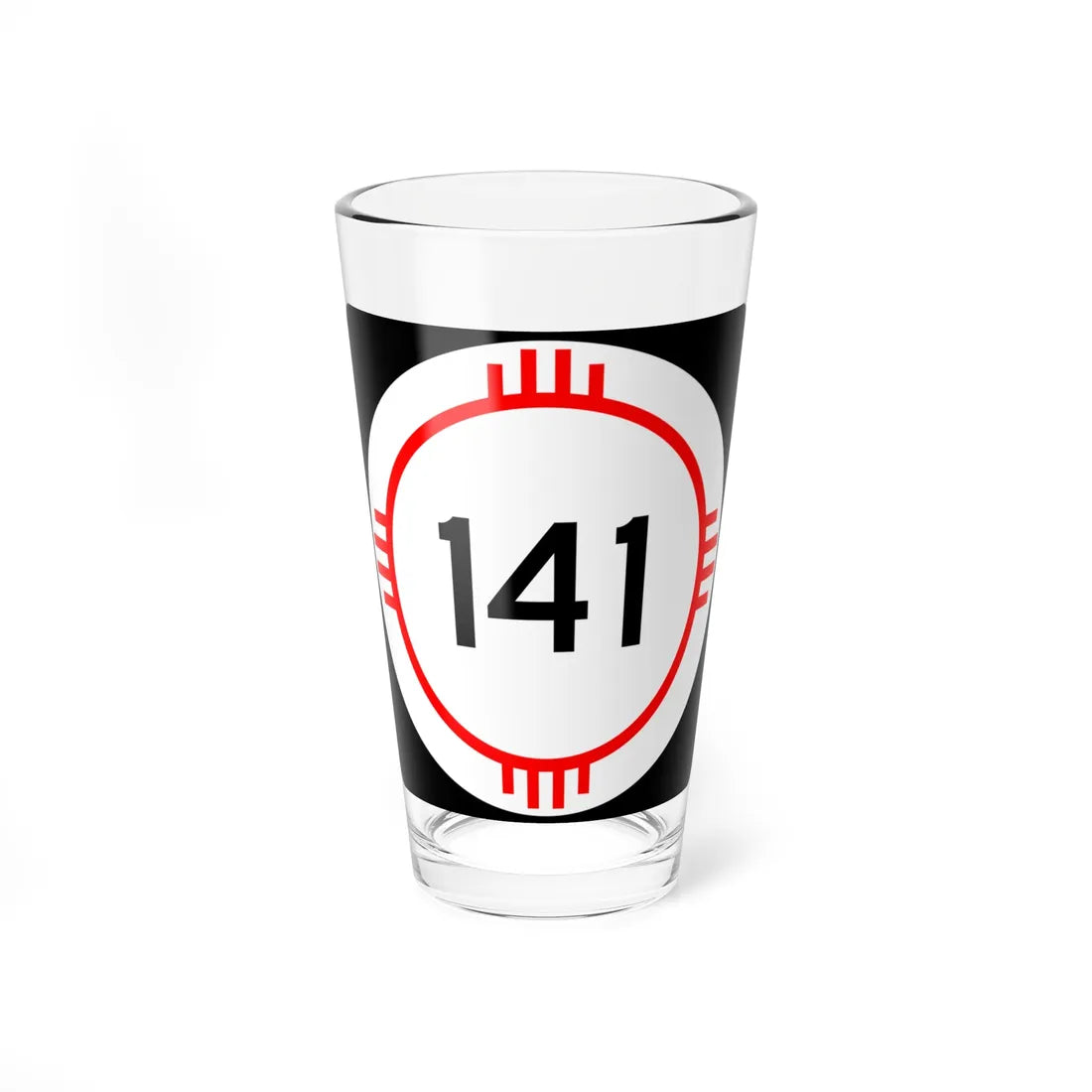 New Mexico 141 (New Mexico) (Road Sign) Pint Glass 16oz - Go Mug Yourself