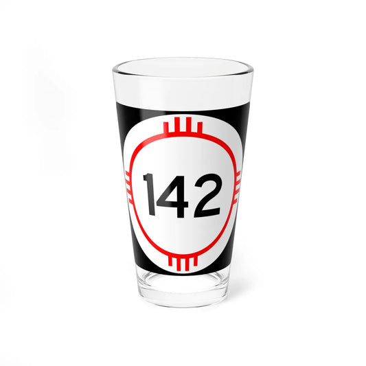 New Mexico 142 (New Mexico) (Road Sign) Pint Glass 16oz 16oz - Go Mug Yourself