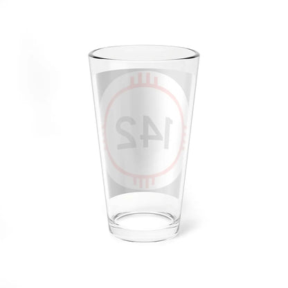 New Mexico 142 (New Mexico) (Road Sign) Pint Glass 16oz - Go Mug Yourself