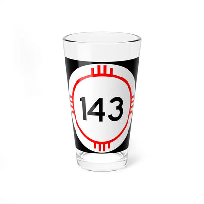 New Mexico 143 (New Mexico) (Road Sign) Pint Glass 16oz 16oz - Go Mug Yourself