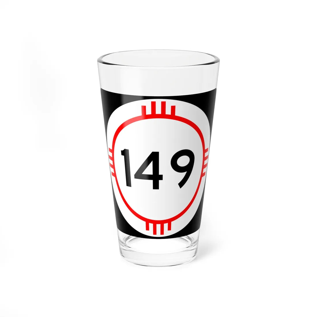 New Mexico 149 (New Mexico) (Road Sign) Pint Glass 16oz 16oz - Go Mug Yourself