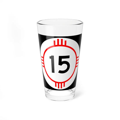 New Mexico 15 (New Mexico) (Road Sign) Pint Glass 16oz 16oz - Go Mug Yourself