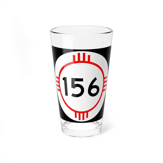 New Mexico 156 (New Mexico) (Road Sign) Pint Glass 16oz 16oz - Go Mug Yourself