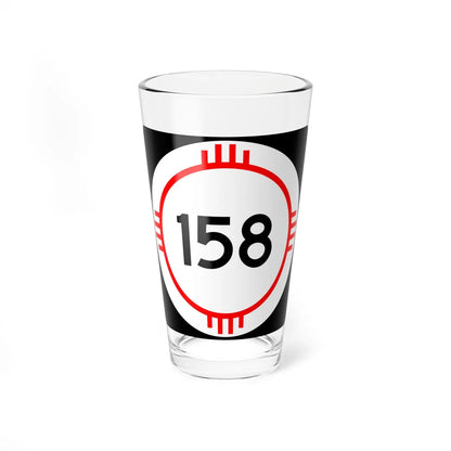 New Mexico 158 (New Mexico) (Road Sign) Pint Glass 16oz 16oz - Go Mug Yourself