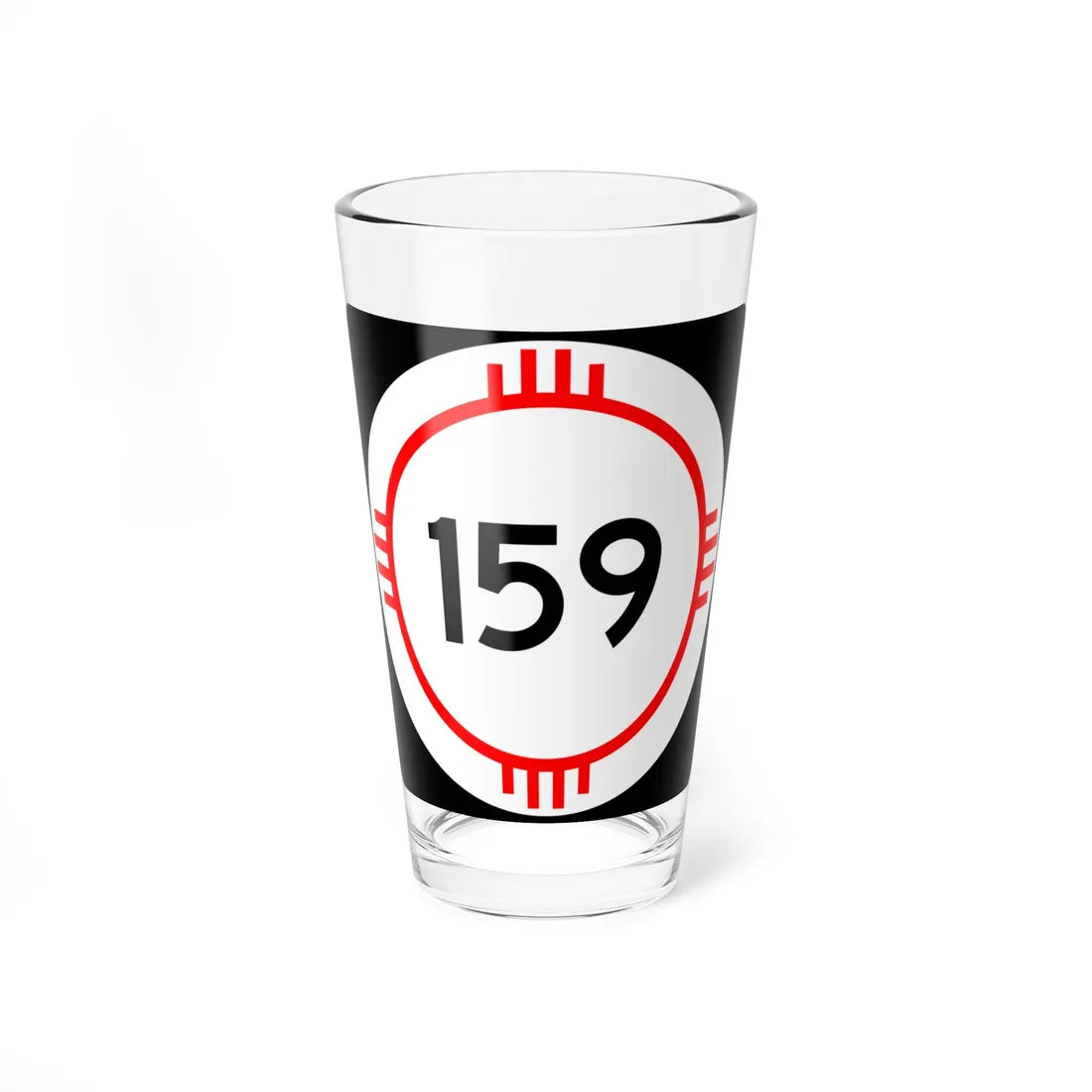New Mexico 159 (New Mexico) (Road Sign) Pint Glass 16oz 16oz - Go Mug Yourself