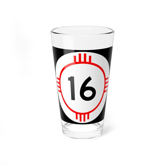 New Mexico 16 (New Mexico) (Road Sign) Pint Glass 16oz 16oz - Go Mug Yourself